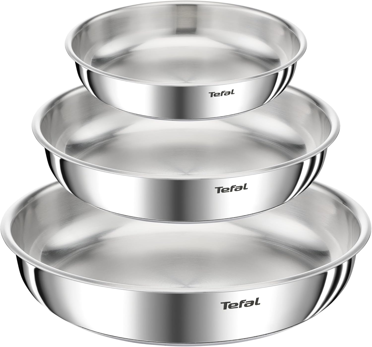 Tefal - Ingenio Emotion - 22/24/28cm - inox, poignée amovible, induction, L8968445
