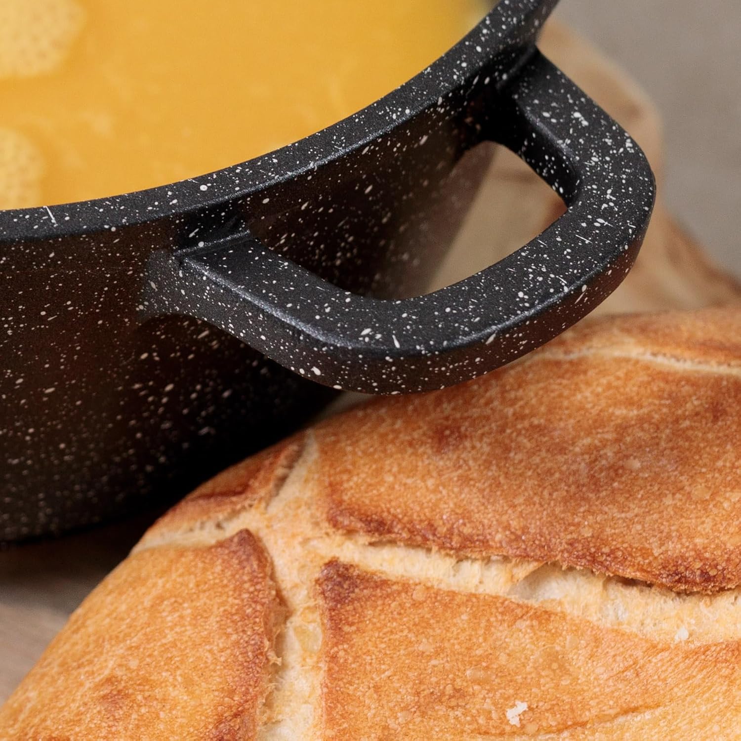 Kamberg - faitout série fonte aluminium 28 cm - revêtement pierre, induction, couvercle verre, sans PFOA - 0008033