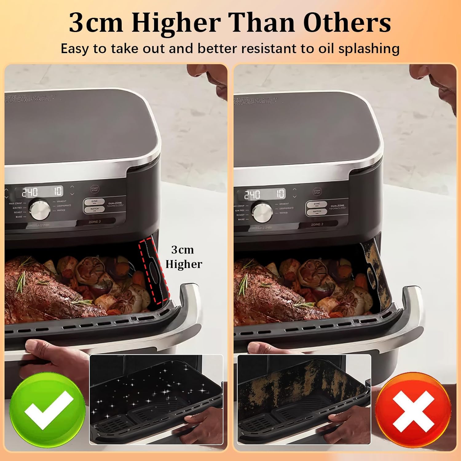 Accessoires air fryer silicone - 10.4L, 14 pièces, pour Ninja Foodi - AF500EU