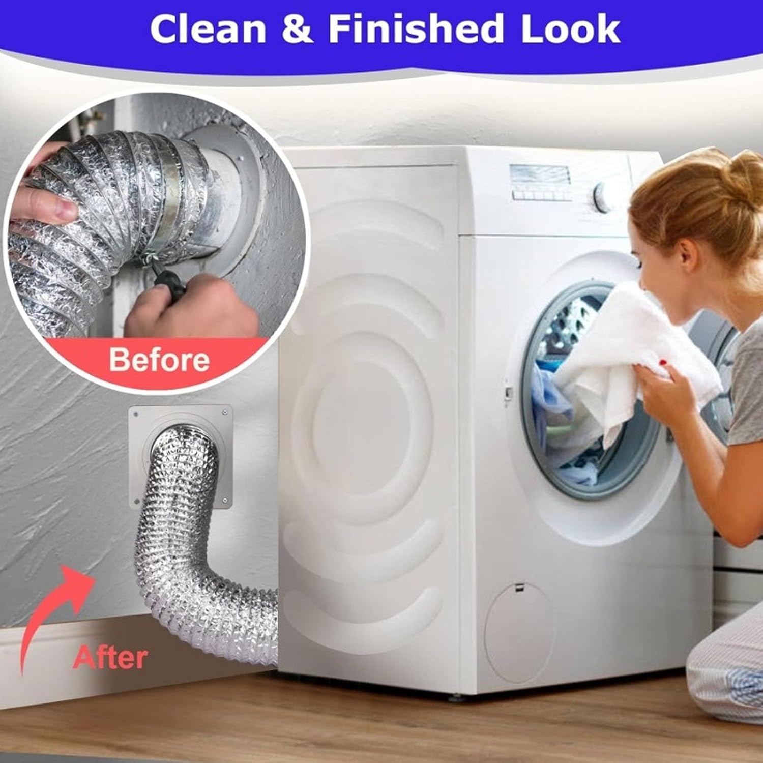 Kit de raccord d’aération pour sécheuse - tuyau 4