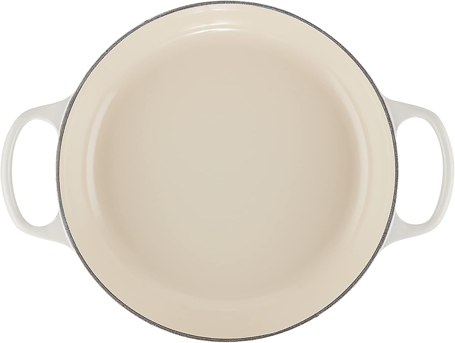 Le Creuset - Faitout Signature - 26 cm, 2 L, fonte émaillée, Meringue - 21180267164430