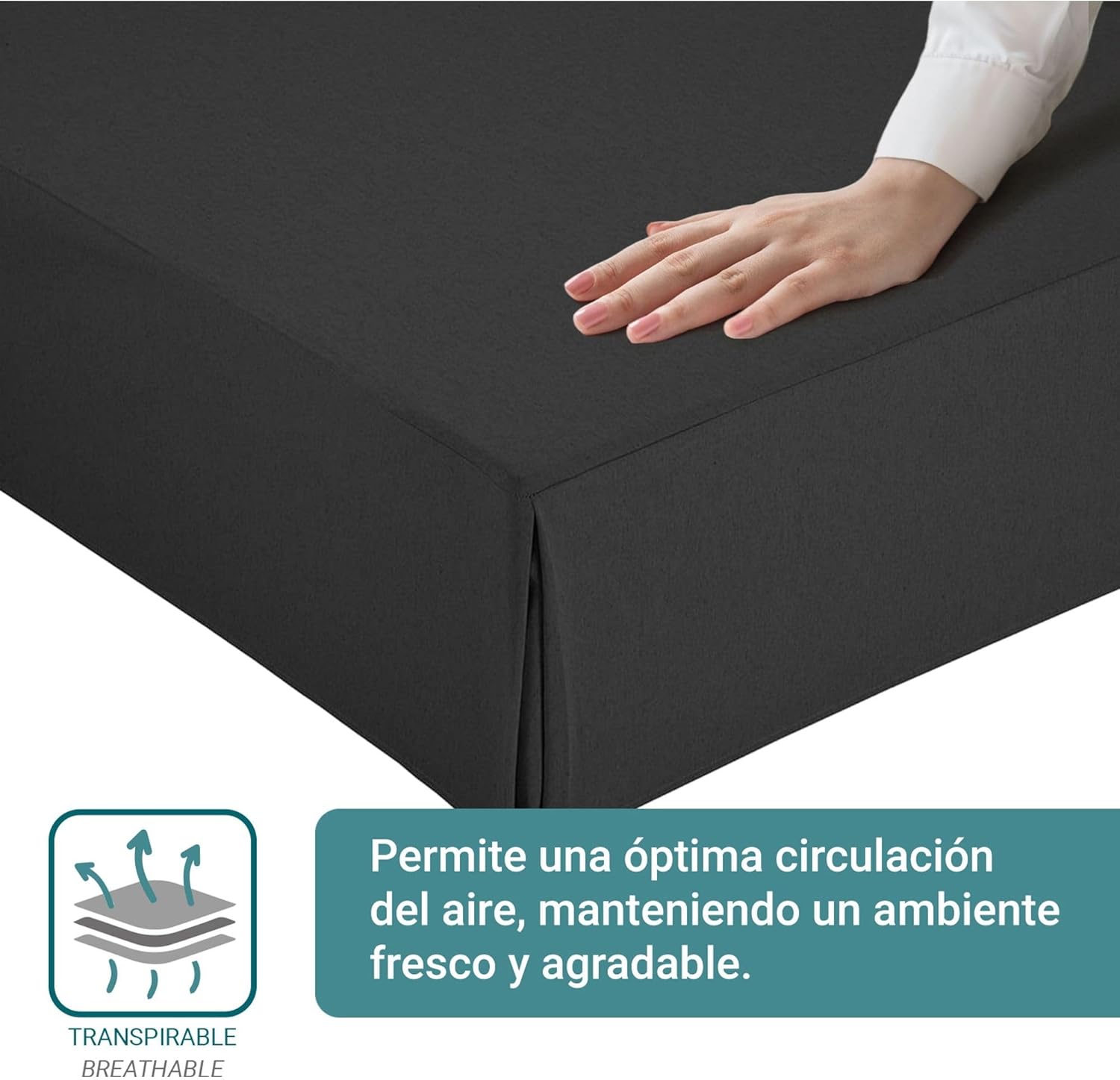 Housse de canapé - ajustement antidérapant, respirant - 105x190/200cm - fabrication Espagne