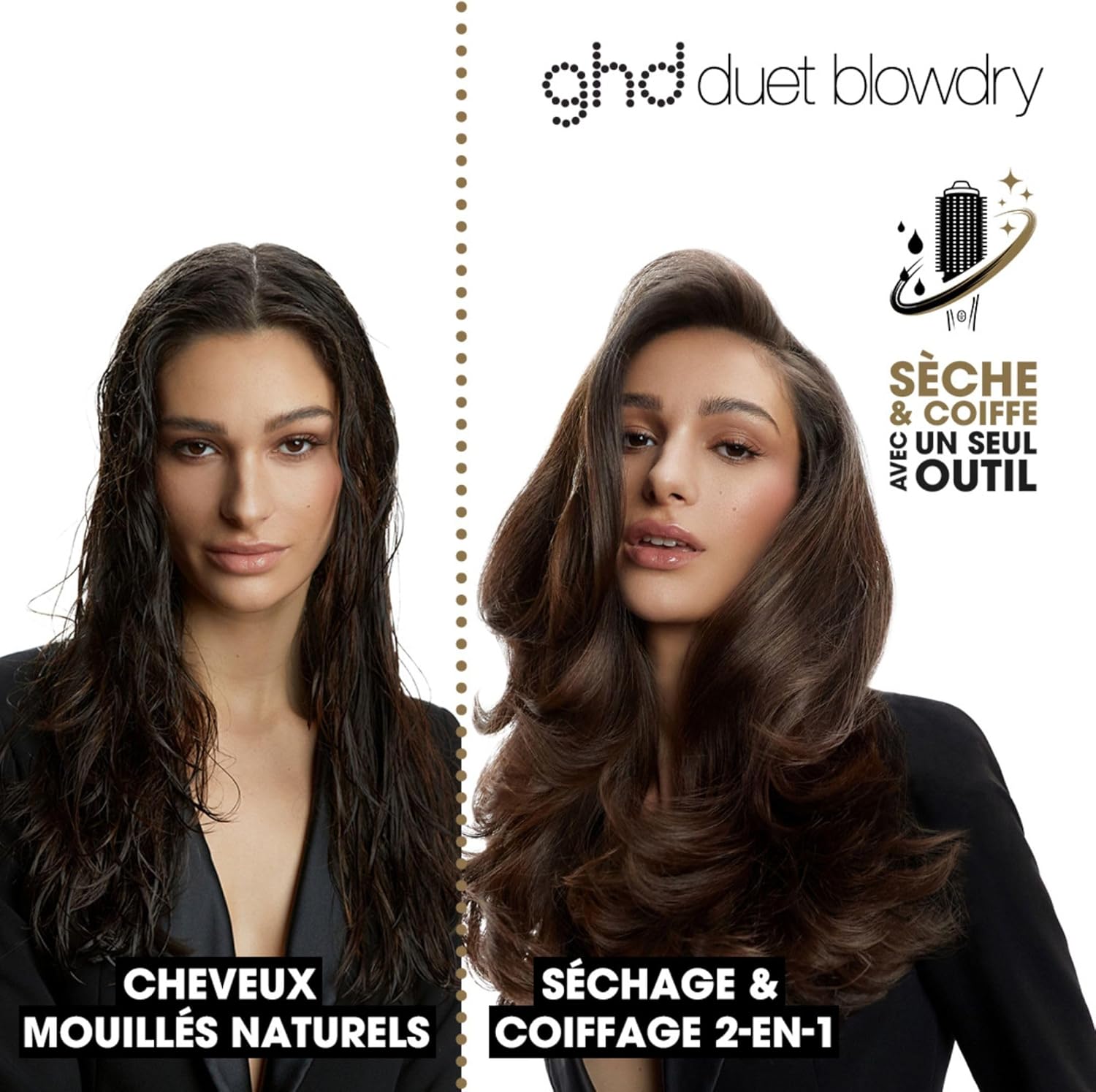 ghd - Duet Blowdry - Brosse soufflante 2-en-1 - 3x volume, brushing sans frisottis