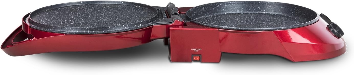 H.Koenig - Tart Maker TRT180 - 9 moules - multifonction, thermostat réglable, plaques grill, ouverture 105-180° - TRT180