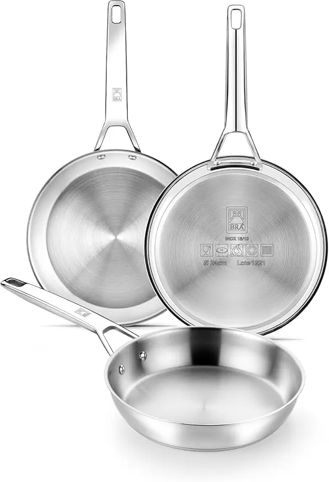 BRA - Signature série - 20/24/26 cm - inox 18/10, triple fond, induction