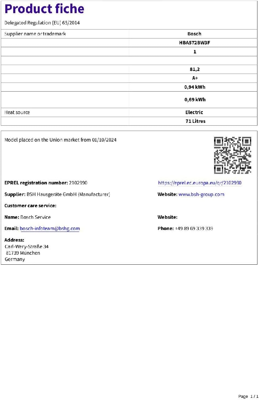 Bosch - four encastrable Série 4 - blanc - 60cm - chaleur tournante, nettoyage pyrolyse - HBA572BW3F