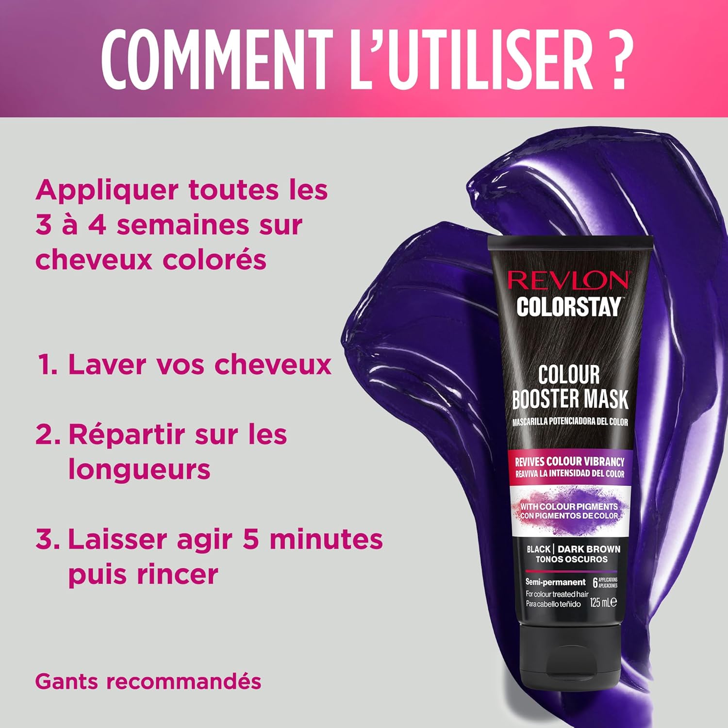 Revlon - Colorstay Masque Booster 125ml - ravive, hydrate, soin cheveux