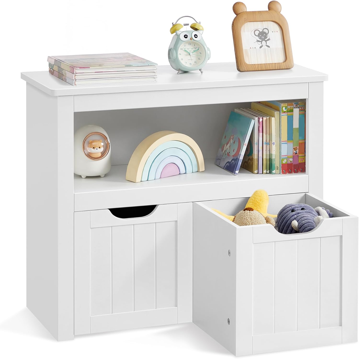 VASAGLE - meuble rangement enfants Nuage - 29,7x72,2x60cm - 2 tiroirs roulants - LHS280WB01