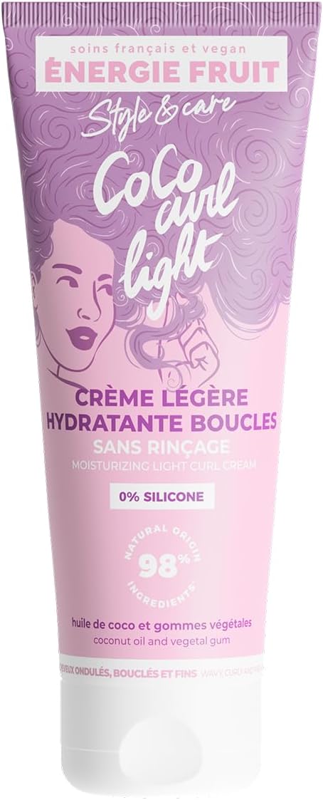 Energie Fruit - Crème Coiffante 200ML - hydratation, boucles, anti-frisottis, 98% naturel