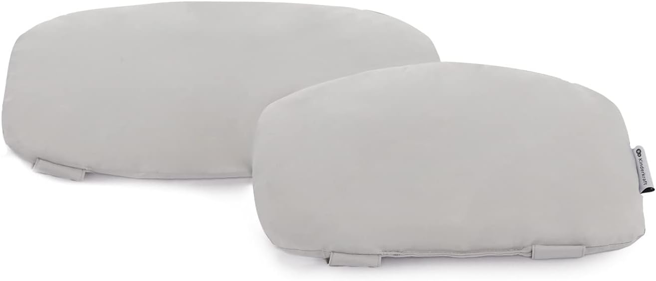 Kinderkraft - ENOCK - coussin chaise haute bébé doux, facile à nettoyer, gris