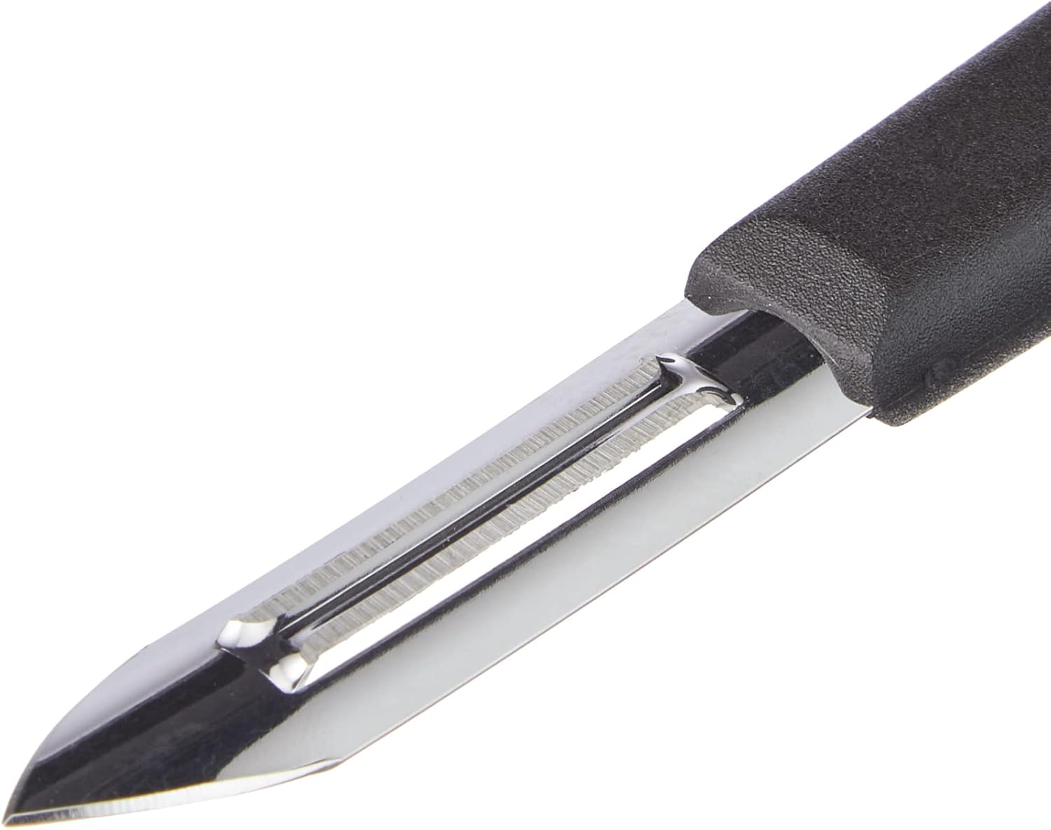 Couteau éplucheur - lame 9cm inox - double tranchant, ambidextre, 01419K