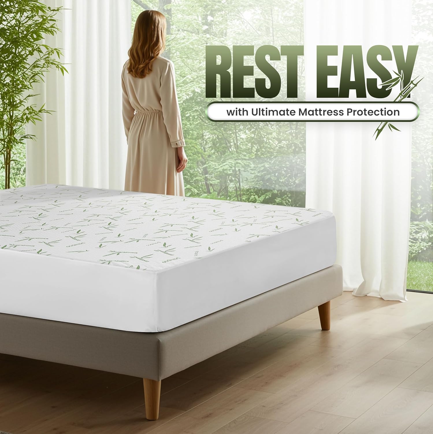 Utopia Bedding - Protège-Matelas Premium Full - Imperméable, respirant, Oeko-Tex, élastique