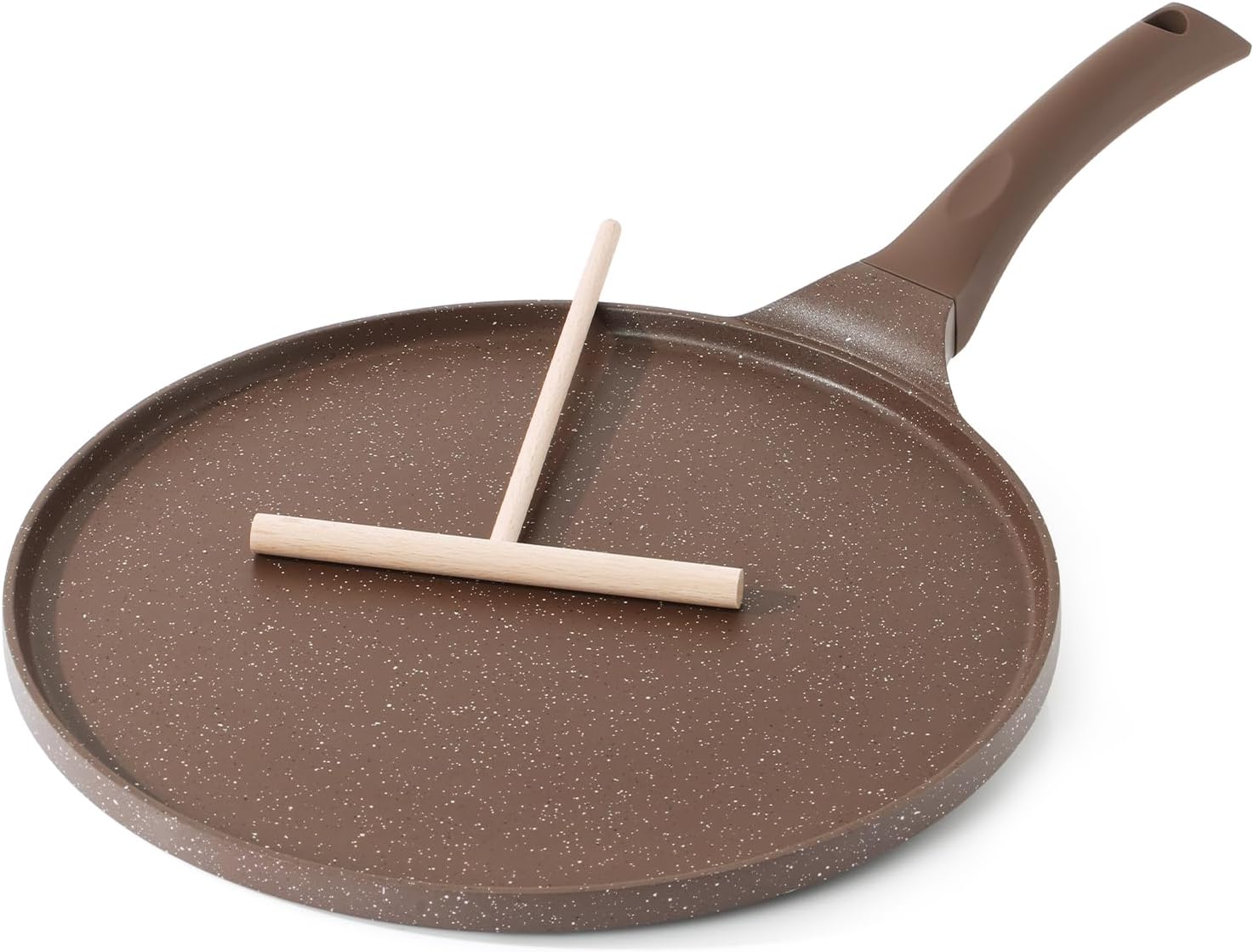 SENSARTE – Poêle à Crêpes 26 cm – Revêtement Granit, induction