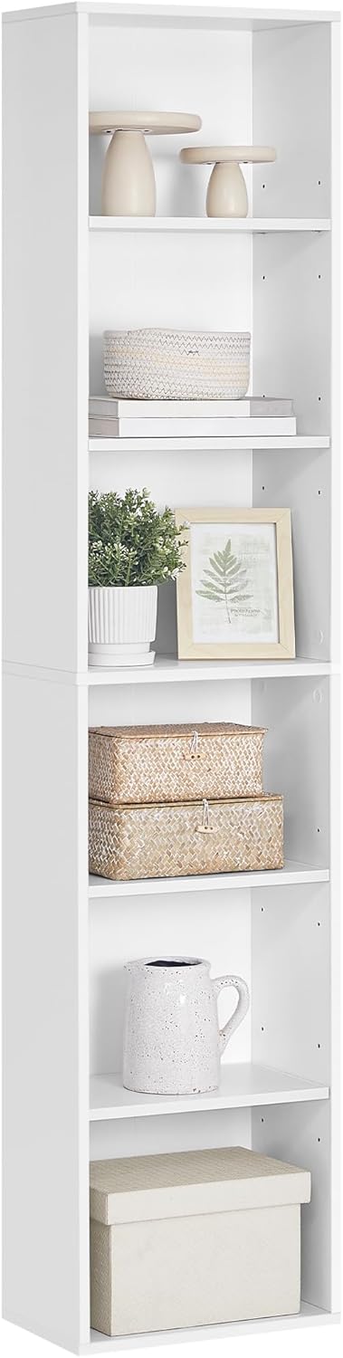 VASAGLE - bibliothèque 6 niveaux - 24x40x178,5 cm - rangement ouvert - LBC167T14