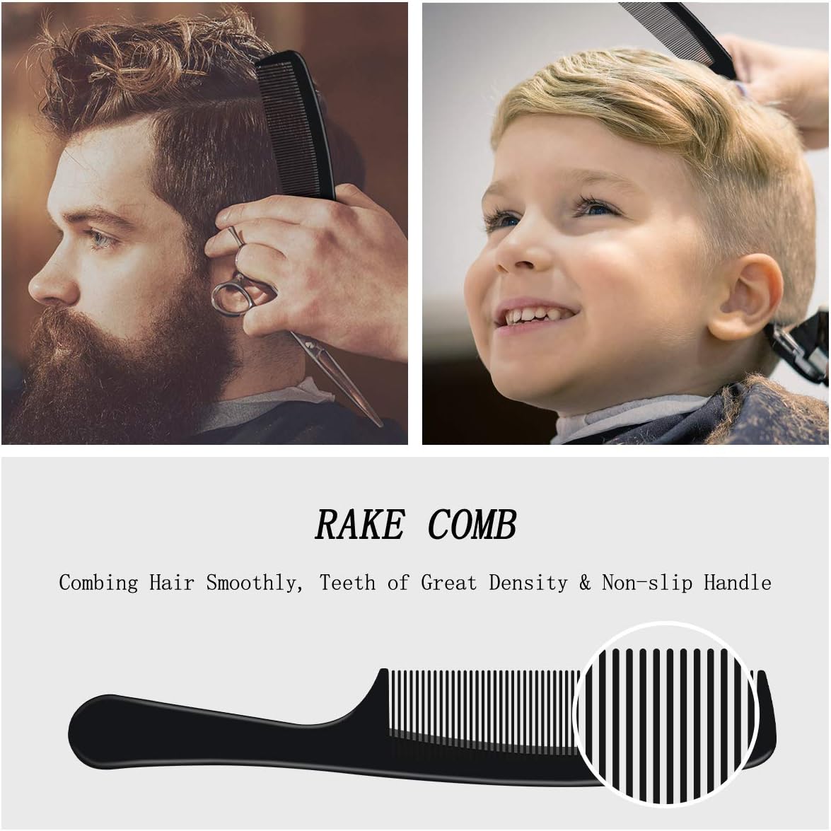 URAQT - set de 3 brosses/coiffants - antistatique, pro salon