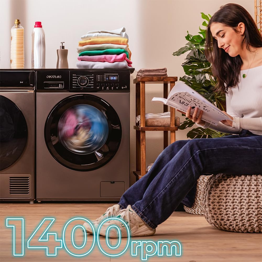 Cecotec - Bolero DressCode 7kg - 12 programmes, Inverter, 1400tr/min, vapeur - 7150