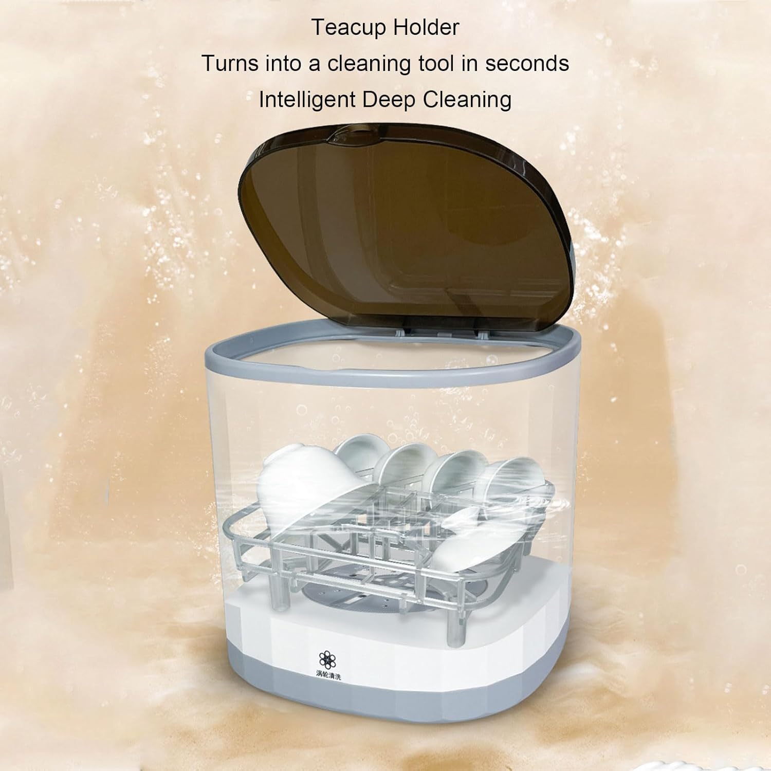 Lave-vaisselle de comptoir - mini portable 4L USB rechargeable - porte-gobelet interne