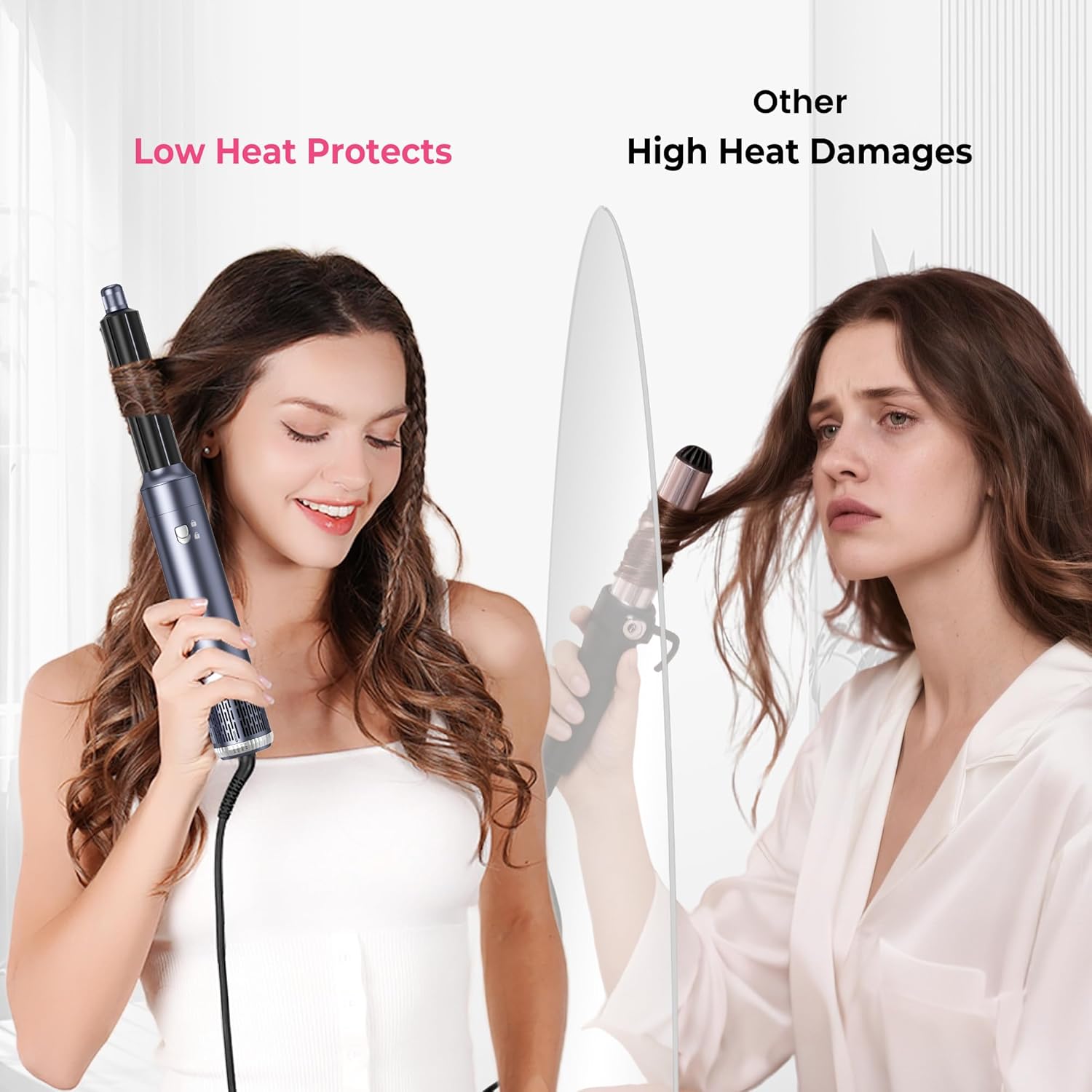 Air Styler Pro - Magic Hair Styler 6 en 1 - 1000W - Brosse soufflante, boucleur, brushing