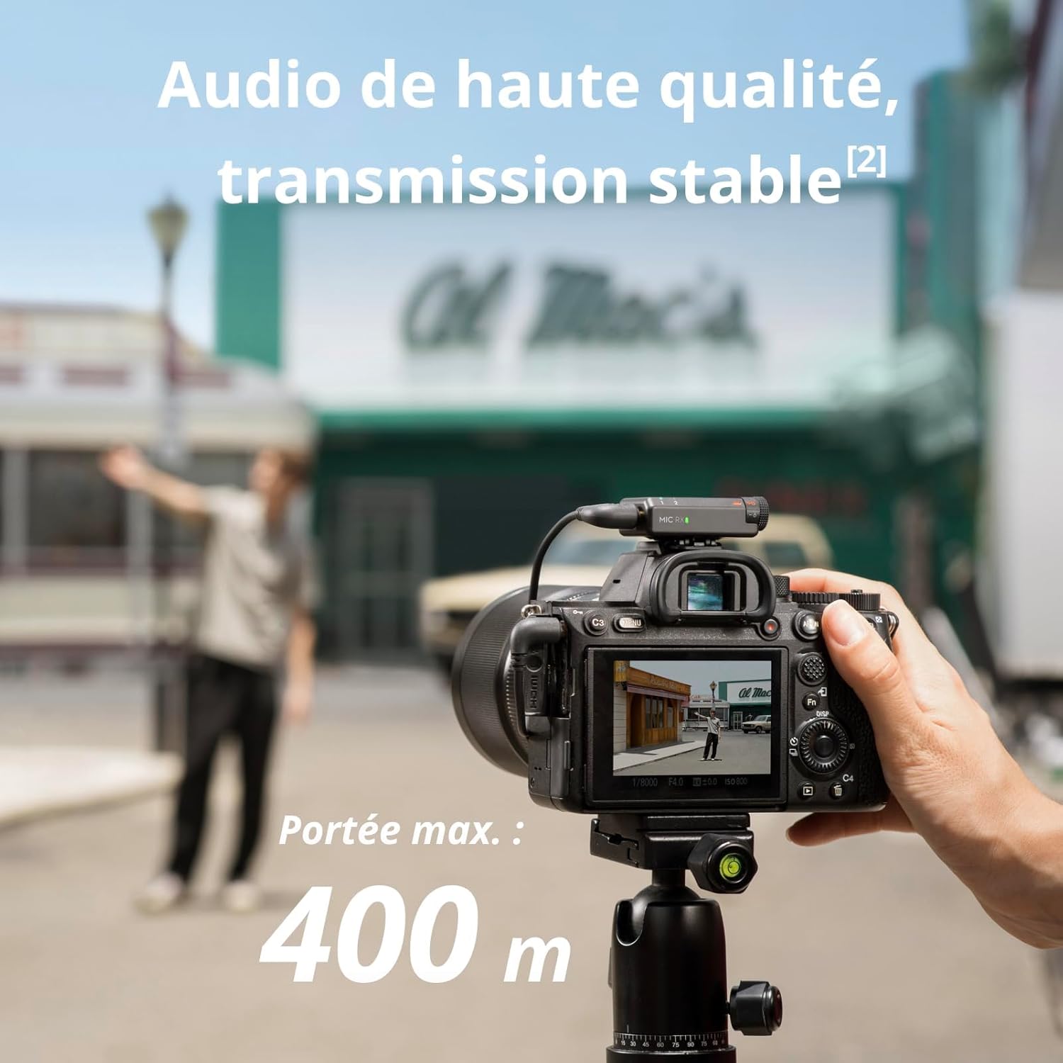 DJI - Mic Mini série - ultra-léger, 48h autonomie, audio HQ, réduction bruit