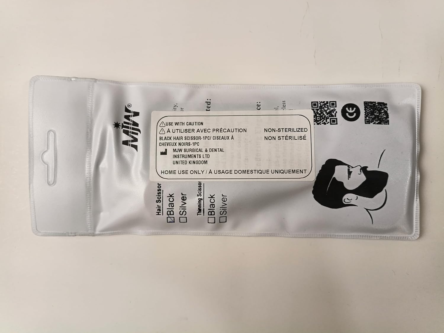 MJW - Ciseaux de coiffure pro série classique - 6,5'' - inox, coupe barbe et moustache