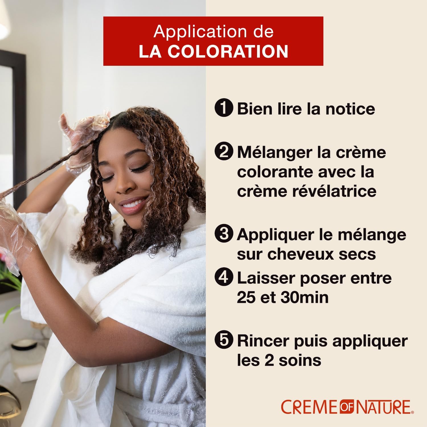 Creme of Nature - Argan Oil coloration permanente - 9.23 blond clair doré - couvre 100% cheveux blancs, adaptée cheveux 