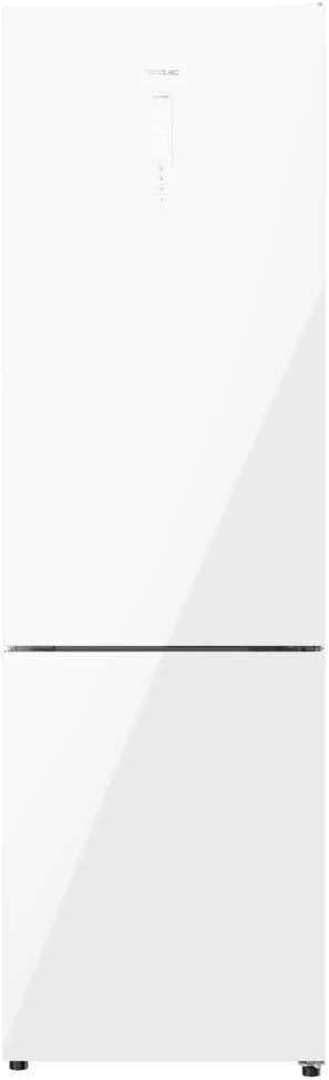 Cecotec - Bolero CoolMarket Combi 356 - 200x60 cm - verre, No Frost, faible conso - 356 White Glass D.