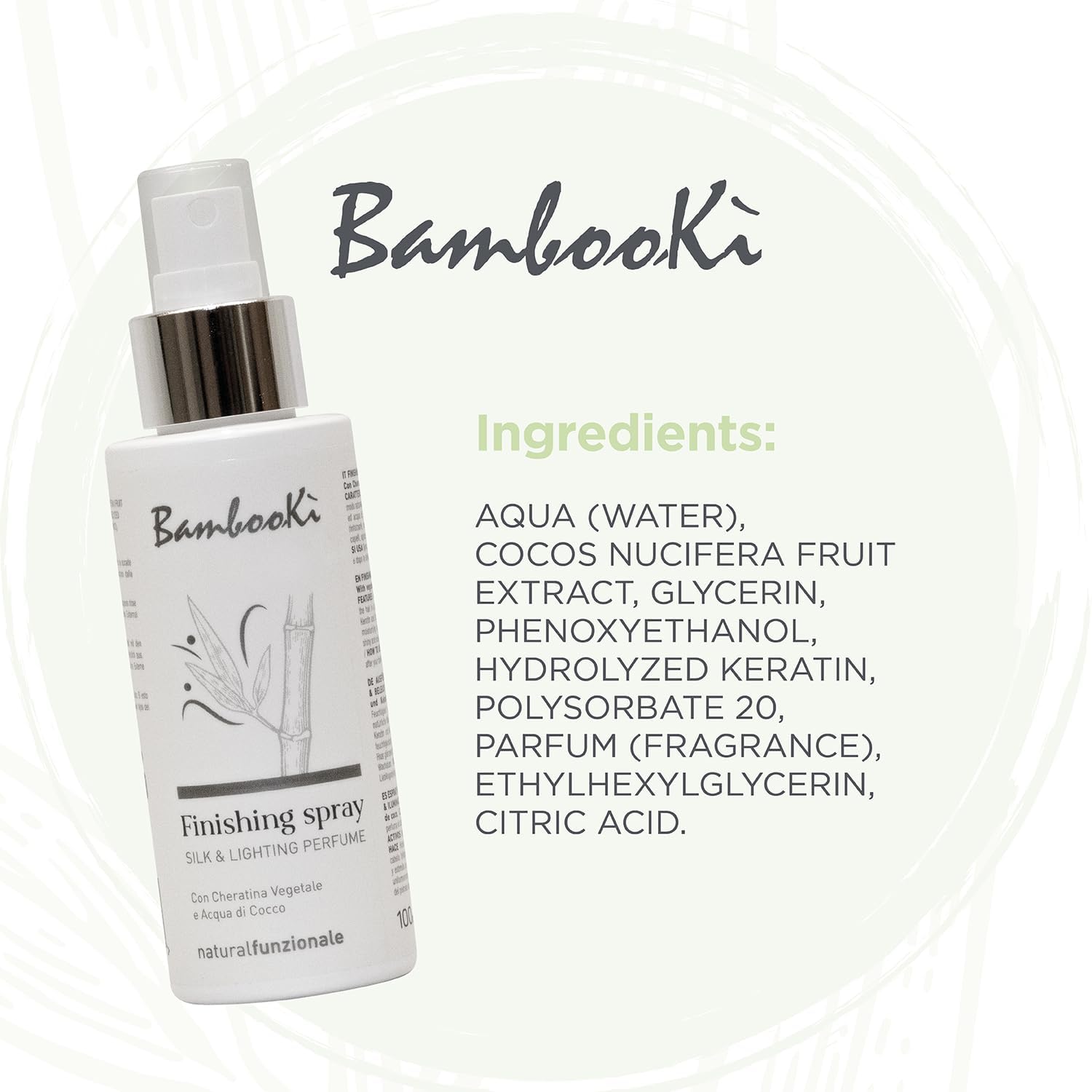 BambooKì - Silk & Lightning - 100ml - brume cheveux à la kératine végétale, eau de coco, parfum longue tenue