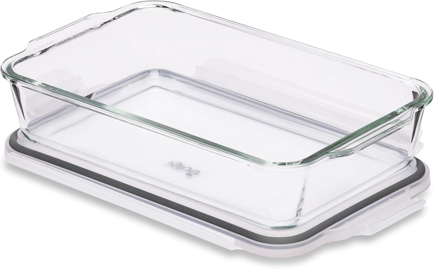 Igluu - Plat à lasagnes verre borosilicate 2,2L - lot de 2, hermétique, compatible four et micro-ondes