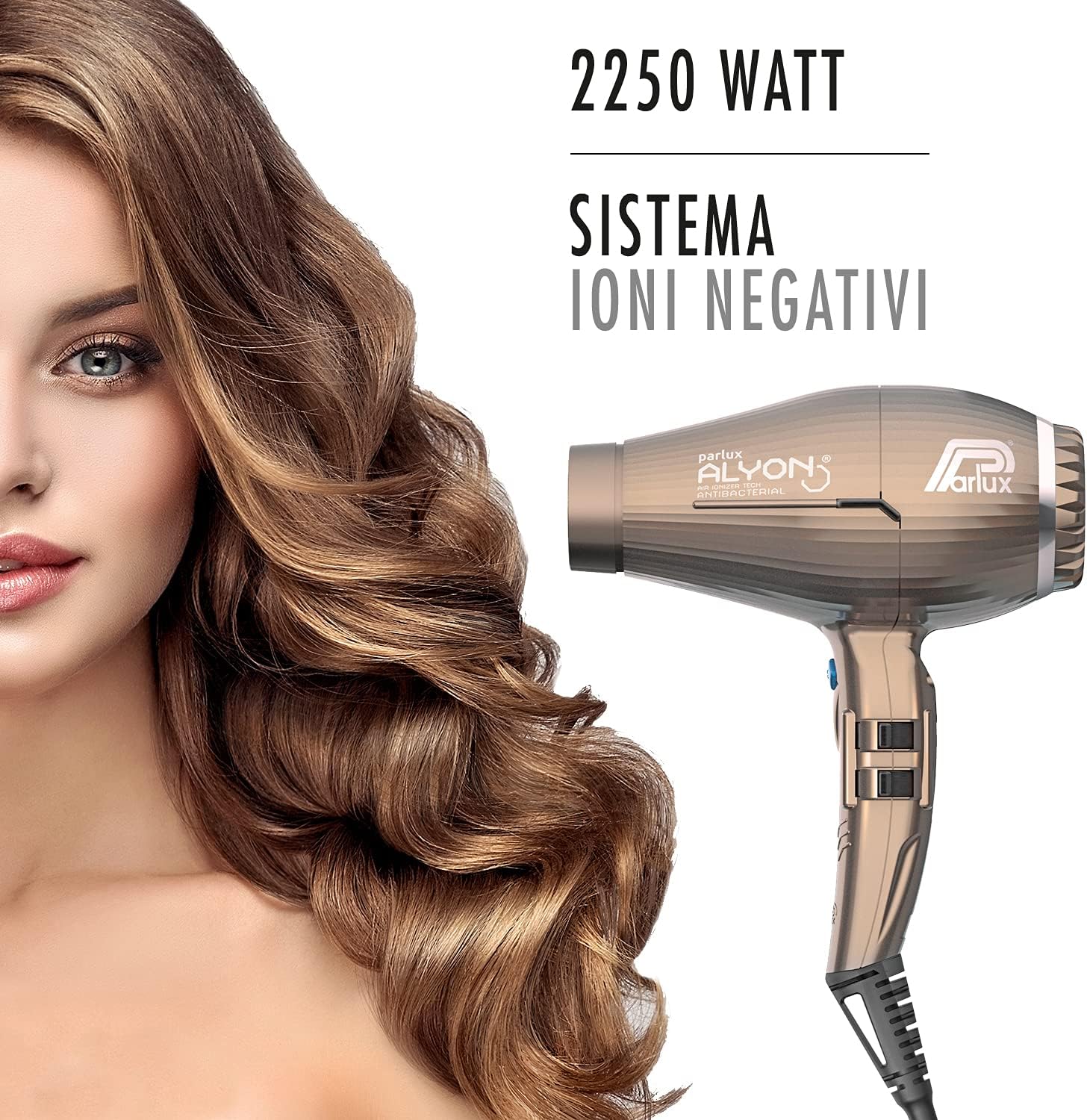 Parlux - Alyon Bronze - design compact - séchage rapide, ionique