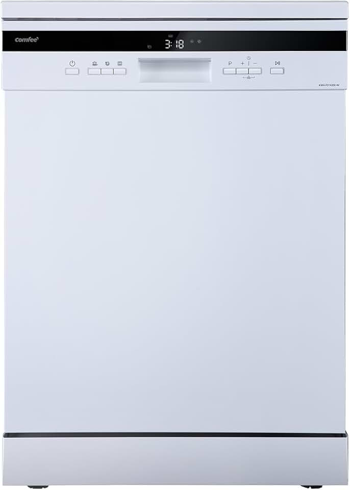 COMFEE' - lave-vaisselle grand format, 14 couverts, 44 dB, grand écran LED, départ différé, supports flexibles, FD1435E-