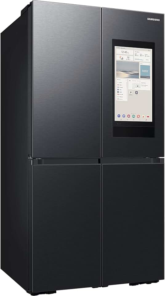 Samsung - Réfrigérateur 4 Portes Family Hub AI, 636L, AI Vision, WiFi, Centre boisson, métal, RF65DB975B1/EU