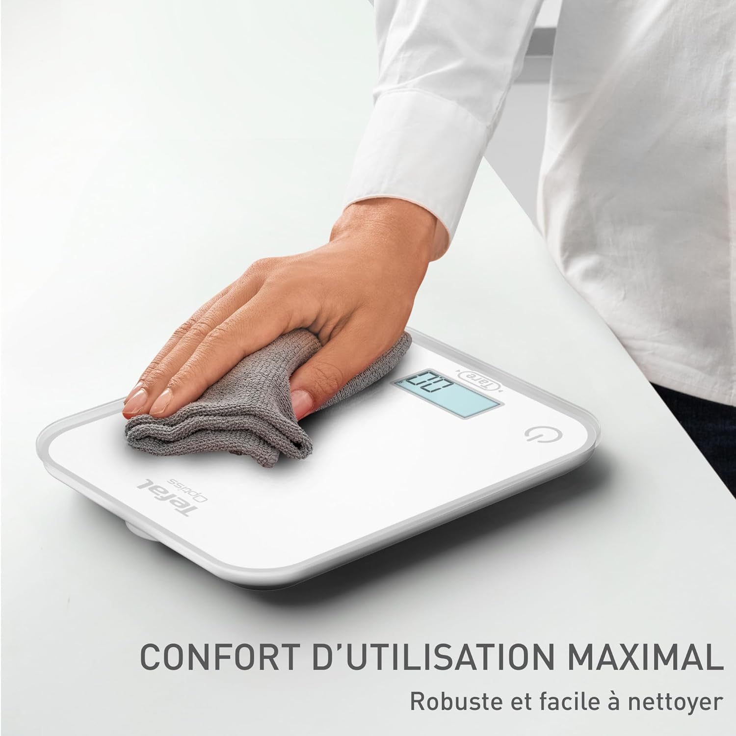 Tefal - Balance Optiss - 5kg - écran rétroéclairé, anti-rayures - BC50U0V0