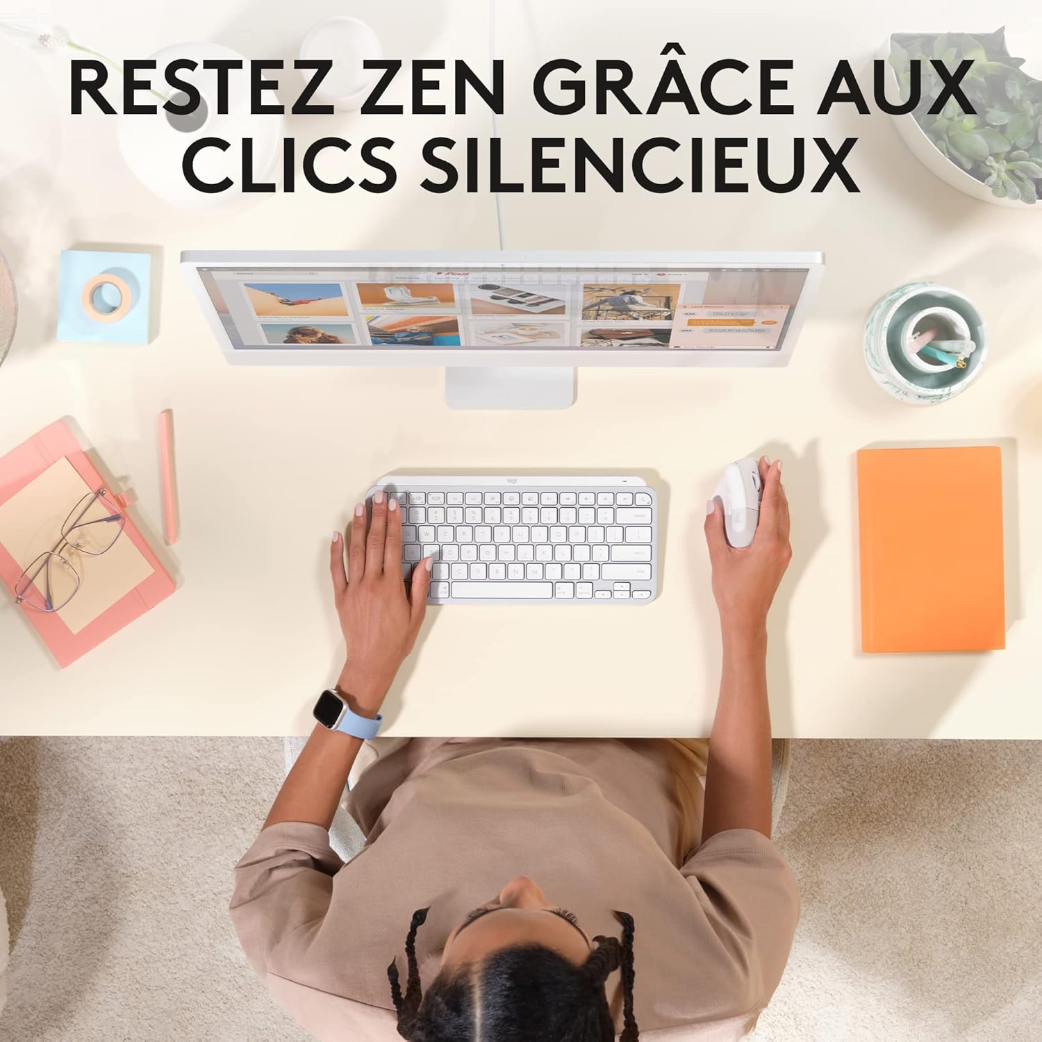 Logitech - Lift pour Mac - souris verticale compacte - ergonomique, 4 boutons, Bluetooth