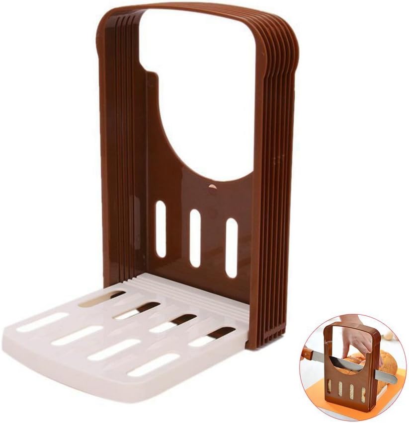 Trancheuse à pain pliable - portable, pour pain et gâteau, compacte