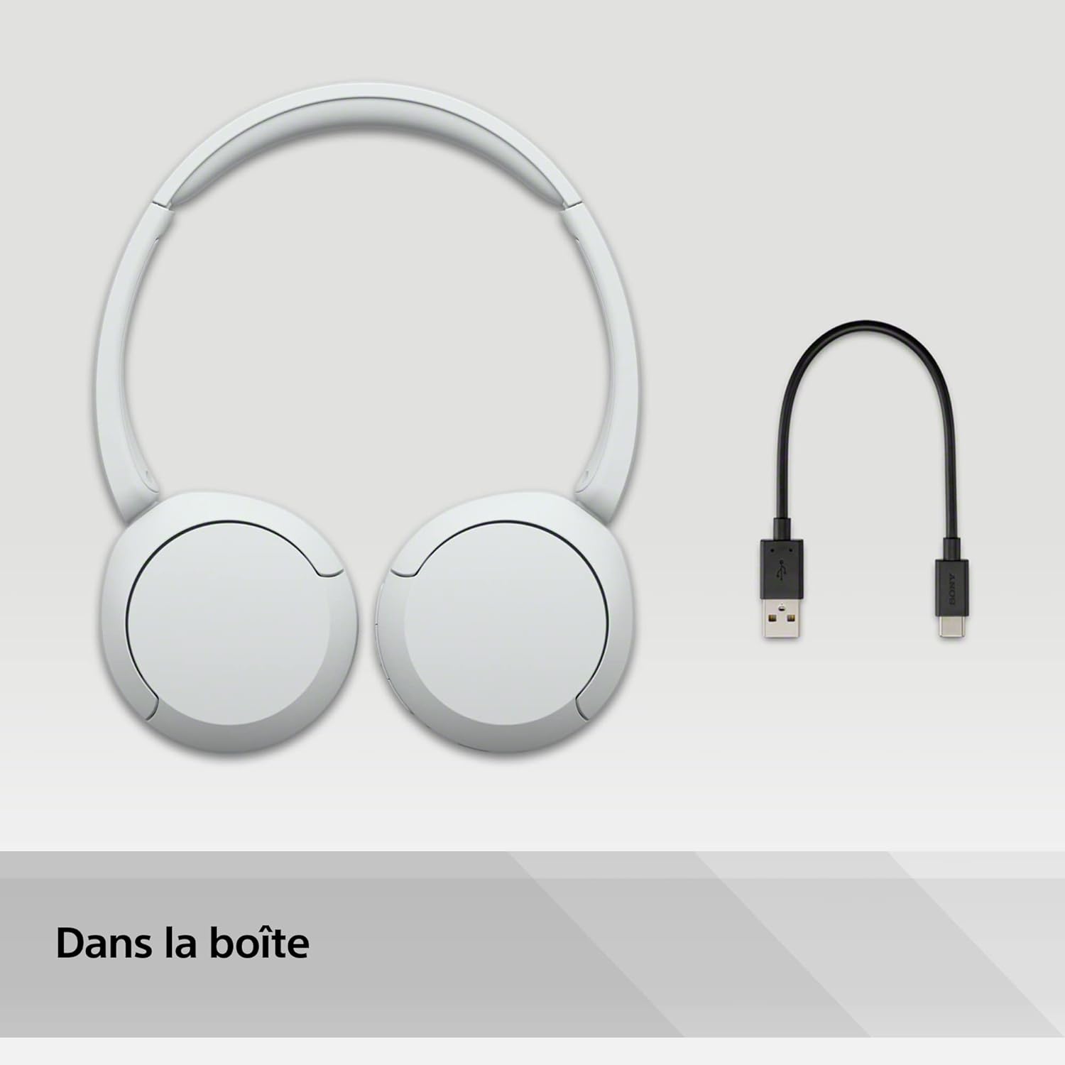Sony - WH-CH520 - casque sans fil léger, Bluetooth, 50h autonomie