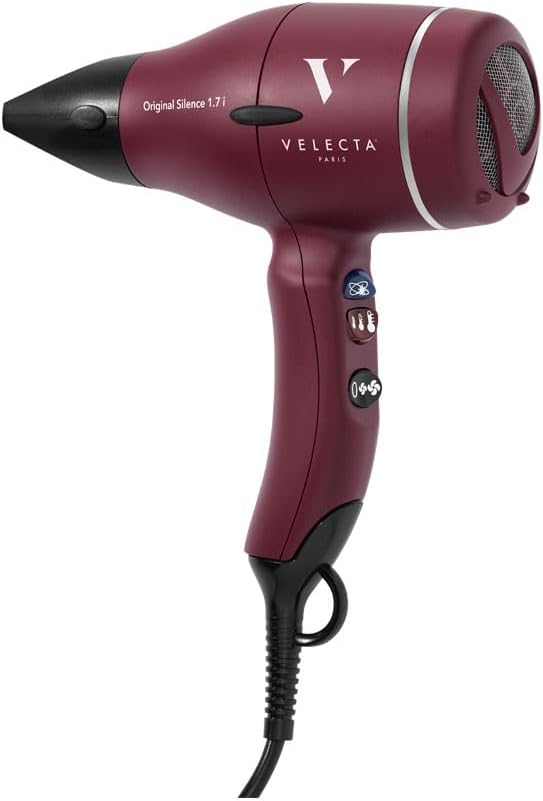Velecta Paris - ORIGINAL Silence 1.7i - compact - sèche-cheveux silencieux, technologie professionnelle