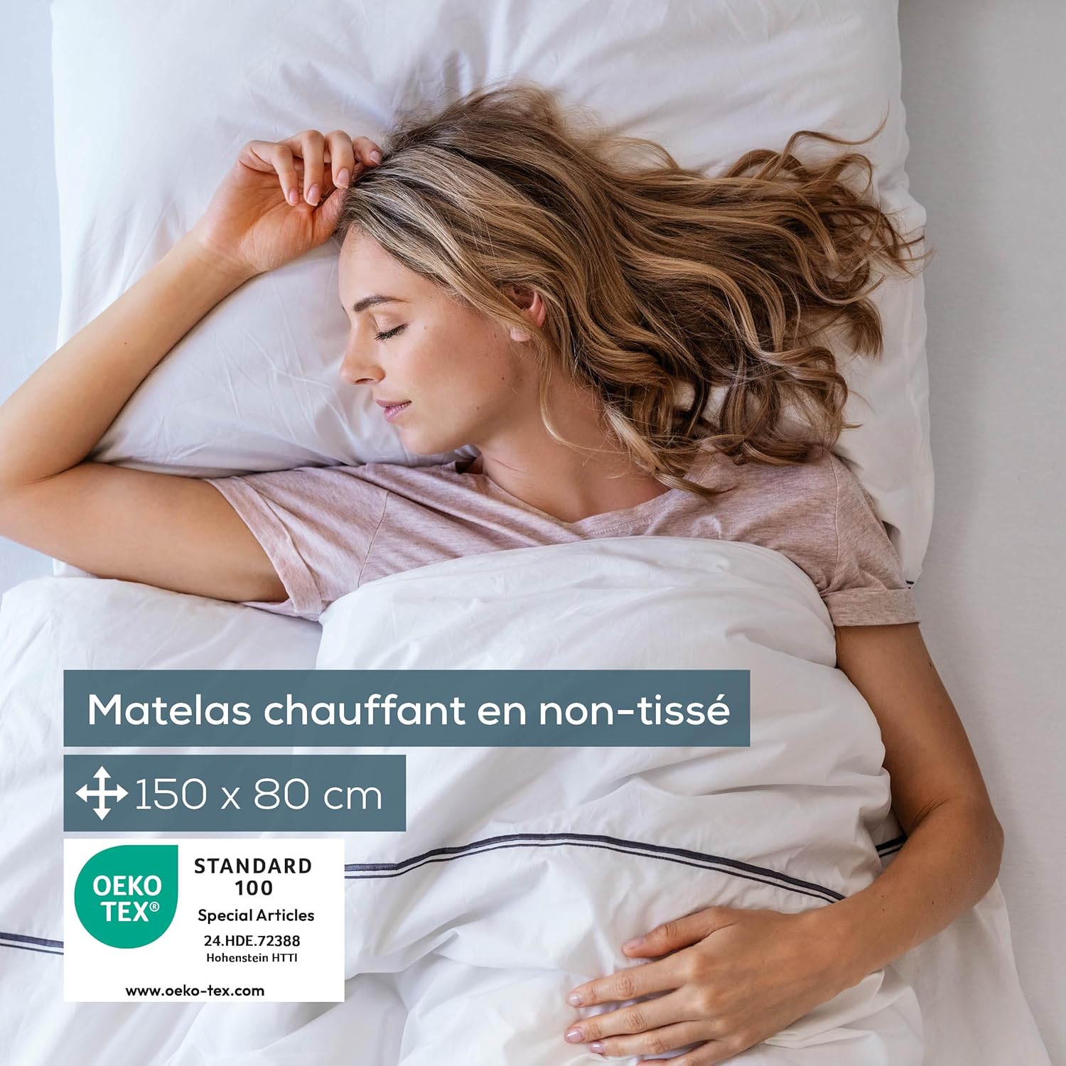 Beurer - TS 17 - 150x80cm - surmatelas chauffant, 3 niveaux, lavable