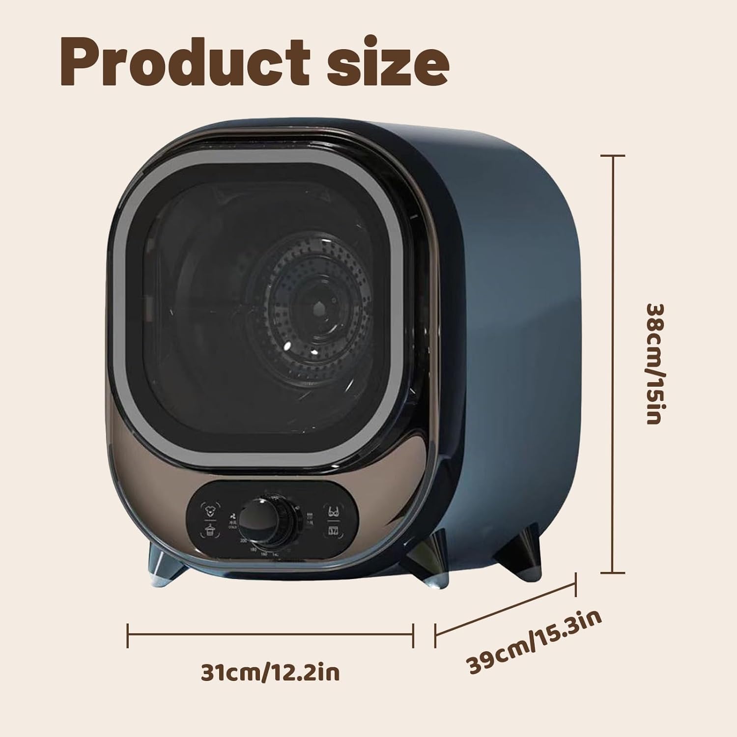 Sèche-linge condensateur portable, 0,8 kg, mini, faible bruit, compact