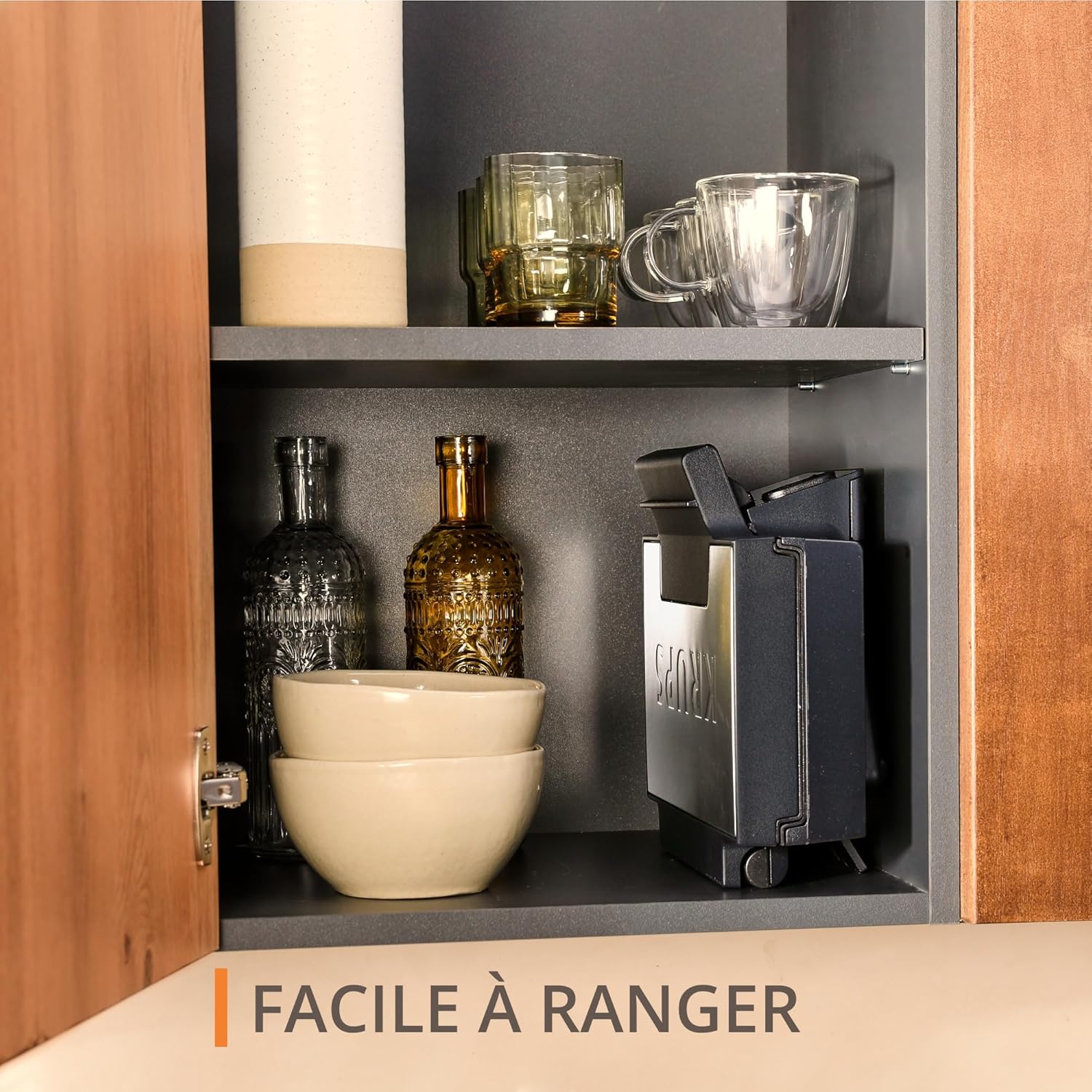 Krups - croque-monsieur compact acier inox, plaques céramique, FDK464