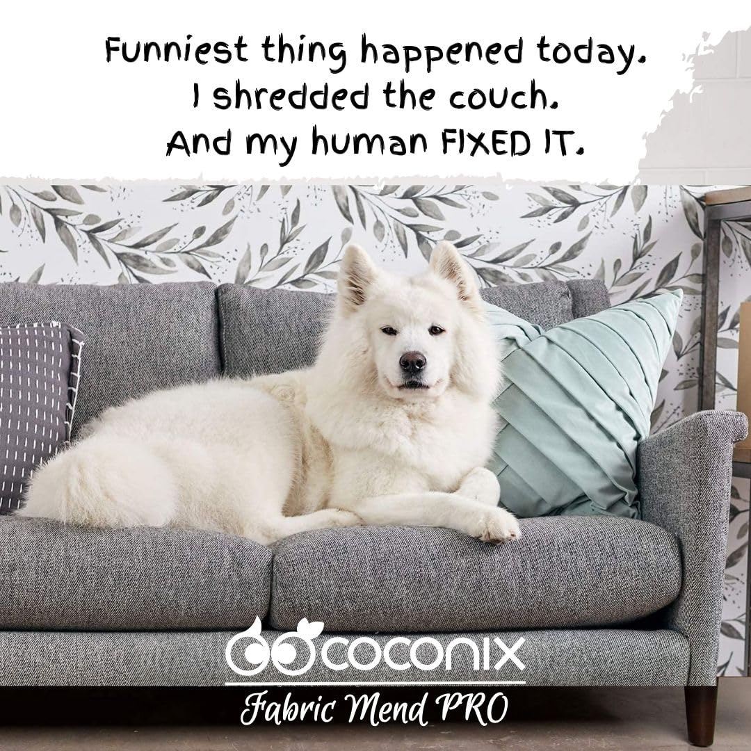 Coconix - Kit de réparation tissu/moquette - couleurs personnalisables, application facile, répare trous et brûlures