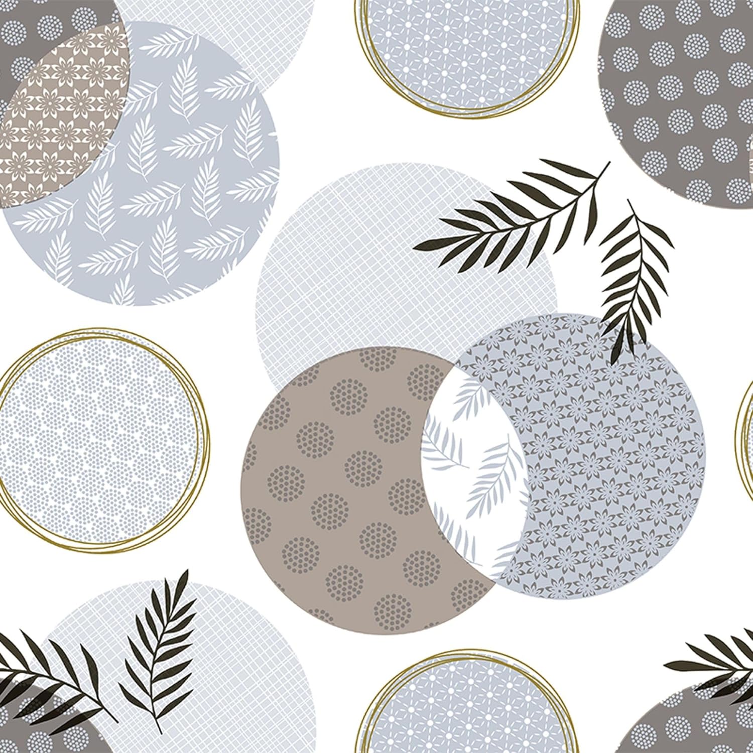 Nappe en toile cirée rectangulaire - 200x140 cm - imperméable, anti-taches - Lens Blanc