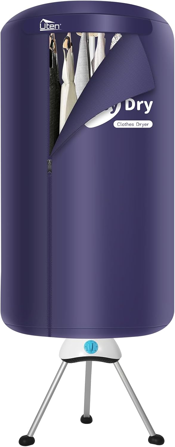 Sèche-linge électrique - 170 cm - 1000W, 2 couches, minuterie, pompe à chaleur