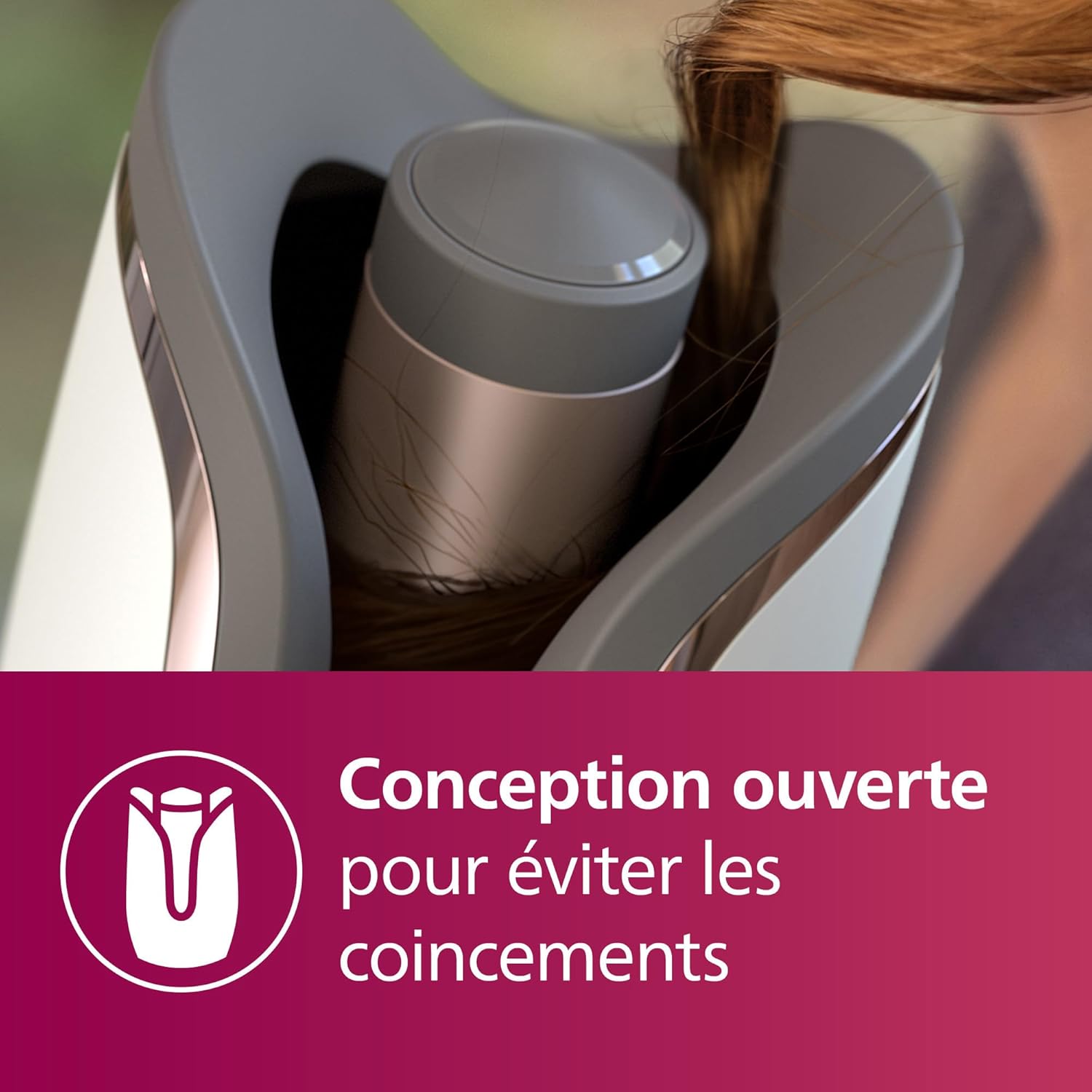 Philips - boucleur automatique série 8000, 27 styles, MoistureProtect, BHB878/00
