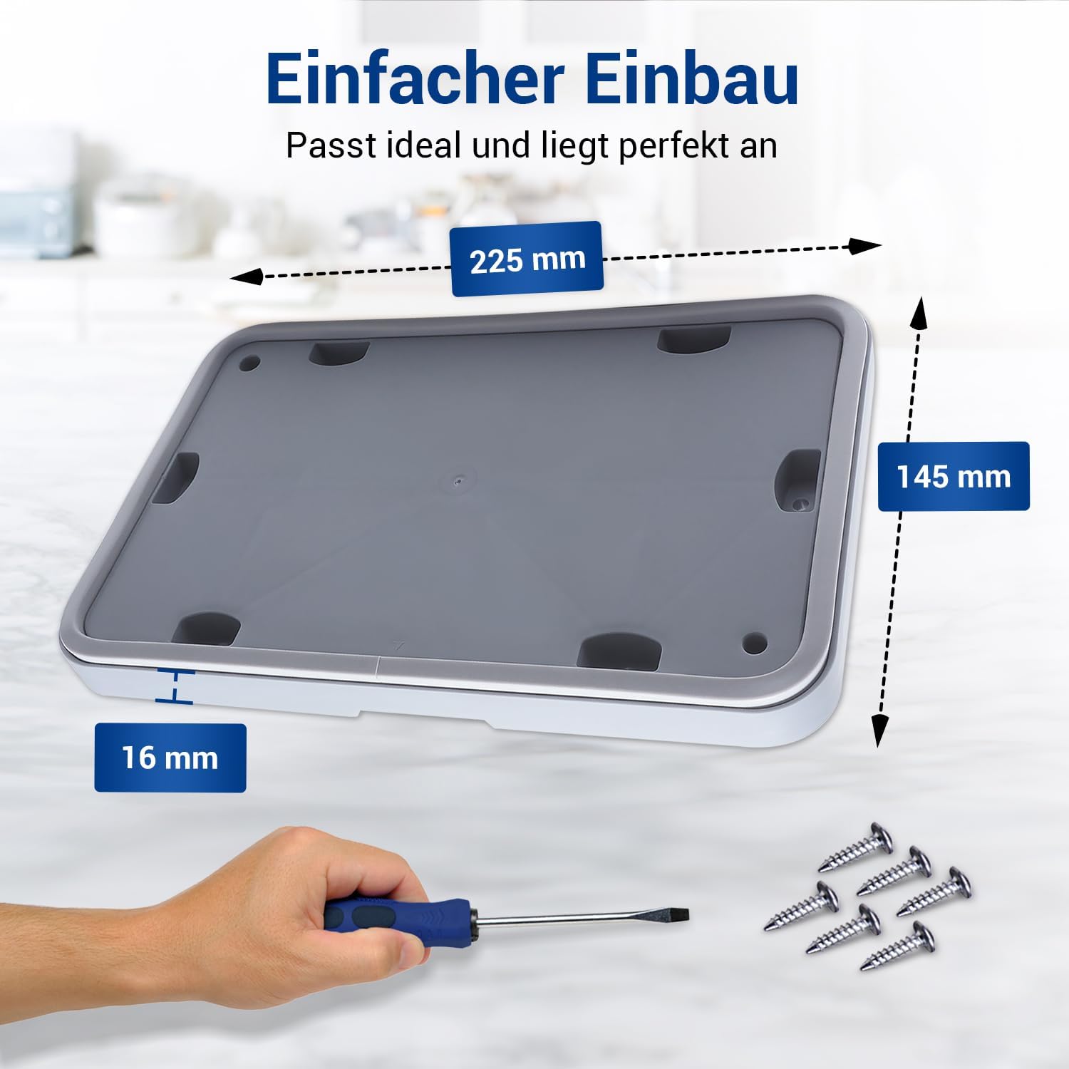 Vioks - porte de service pour sèche-linge 225x145x6mm, 6 vis incluses