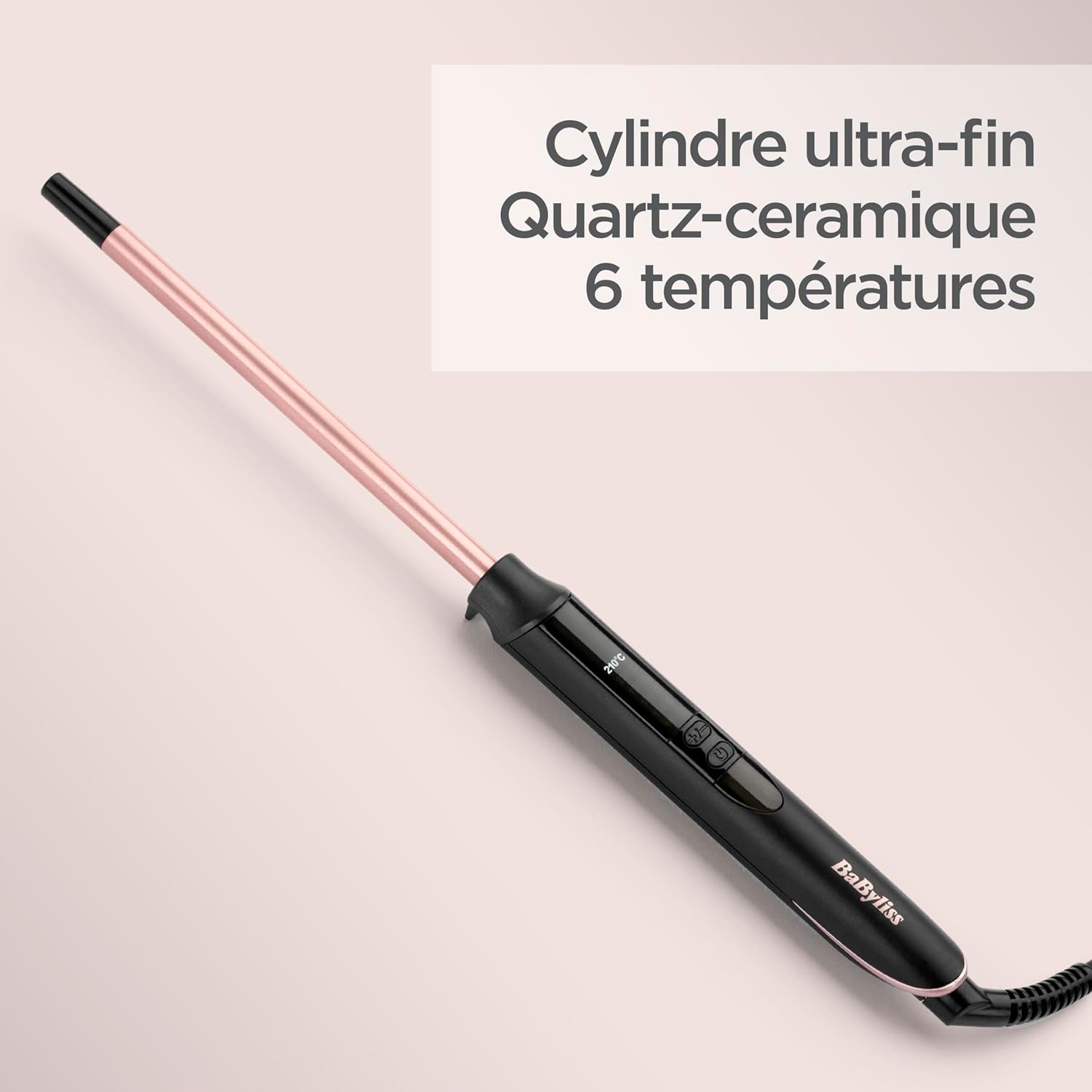 BaByliss - Boucleur 10 mm - quartz-céramique, 10 temp, compact - C449E