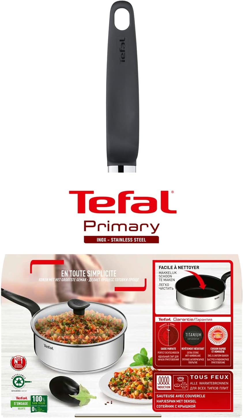 Tefal - Primary sauteuse 24cm inox, antiadhésif, induction, E3093204