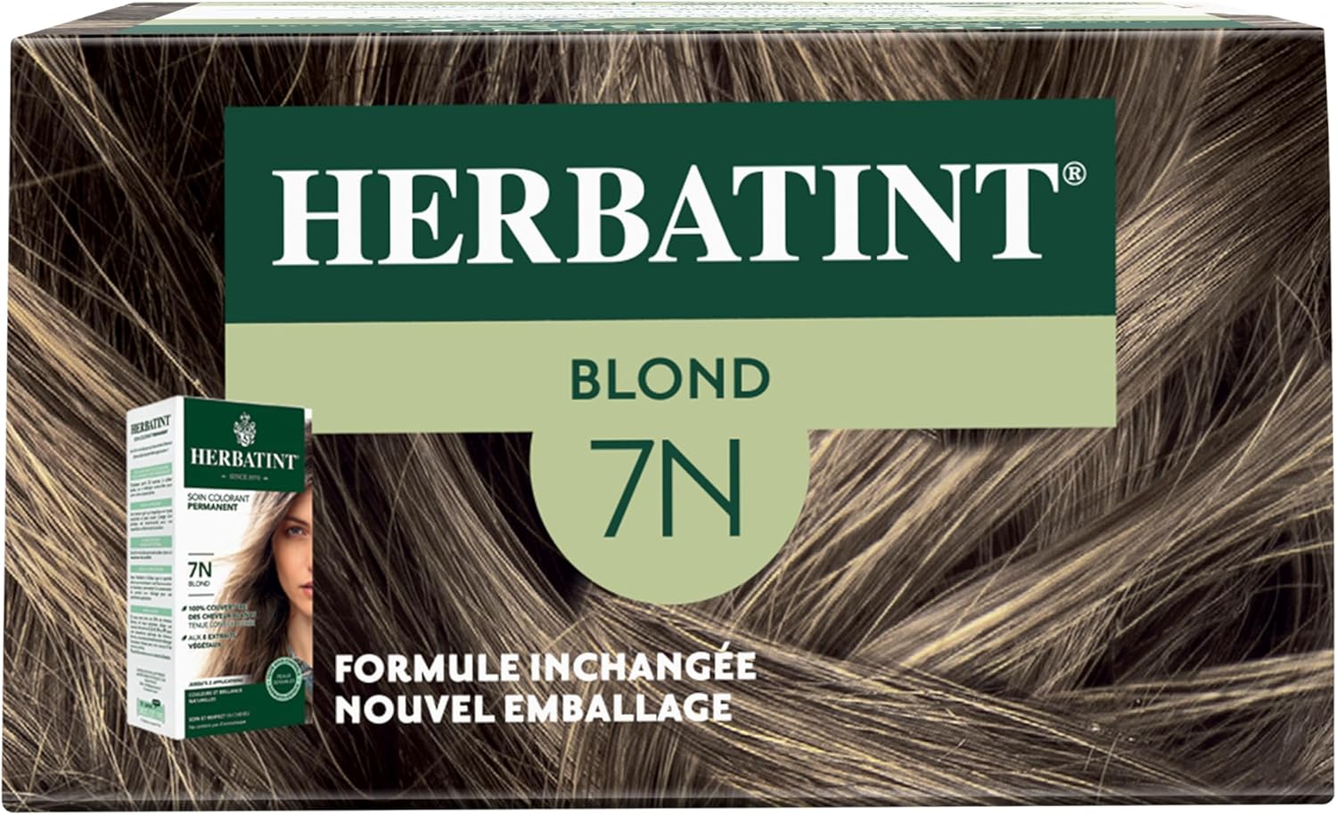 Herbatint - Blond 7N - 170ml - Permanent, sans ammoniaque, 8 extraits bio