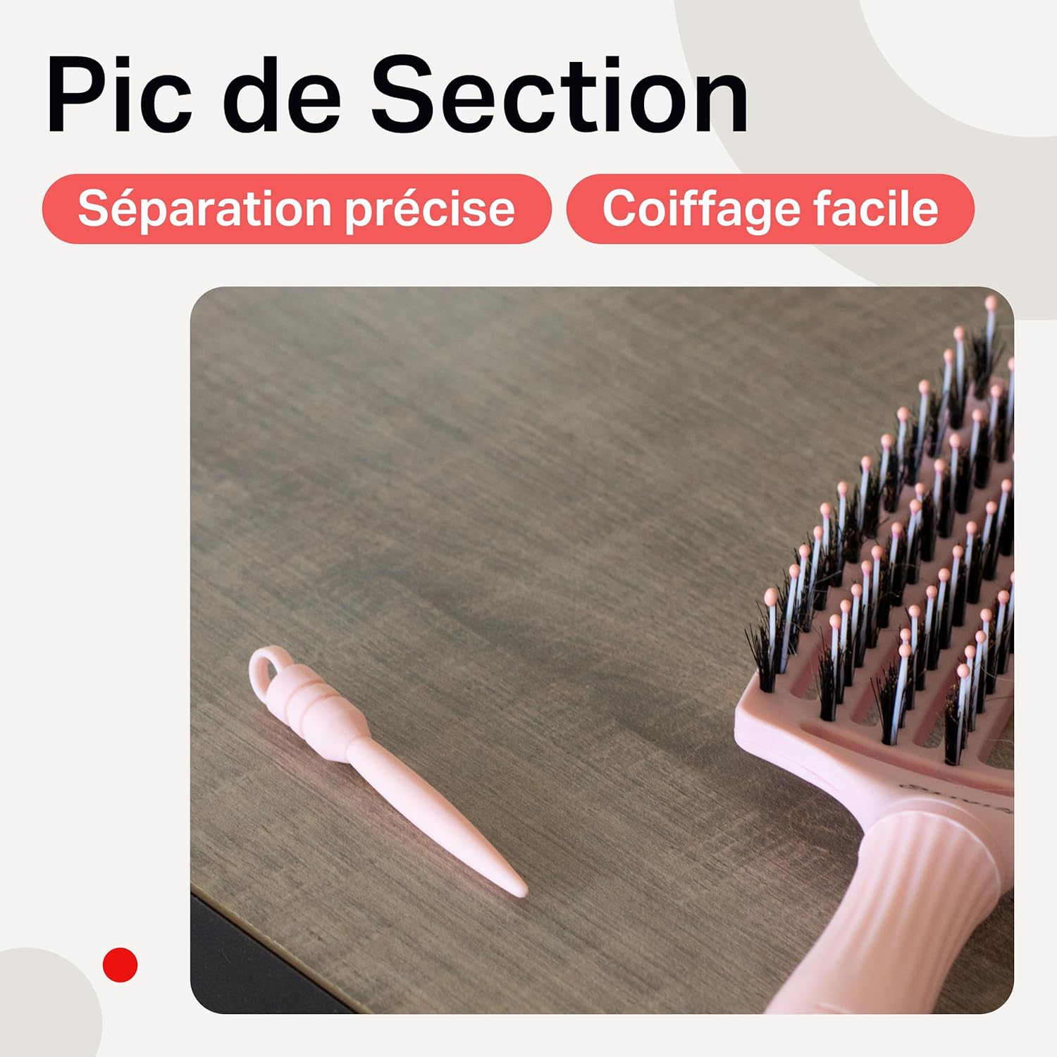 Olivia Garden - Fingerbrush Care Iconic - brosse démêlante - poils sanglier & nylon, brillance et coiffage lisse