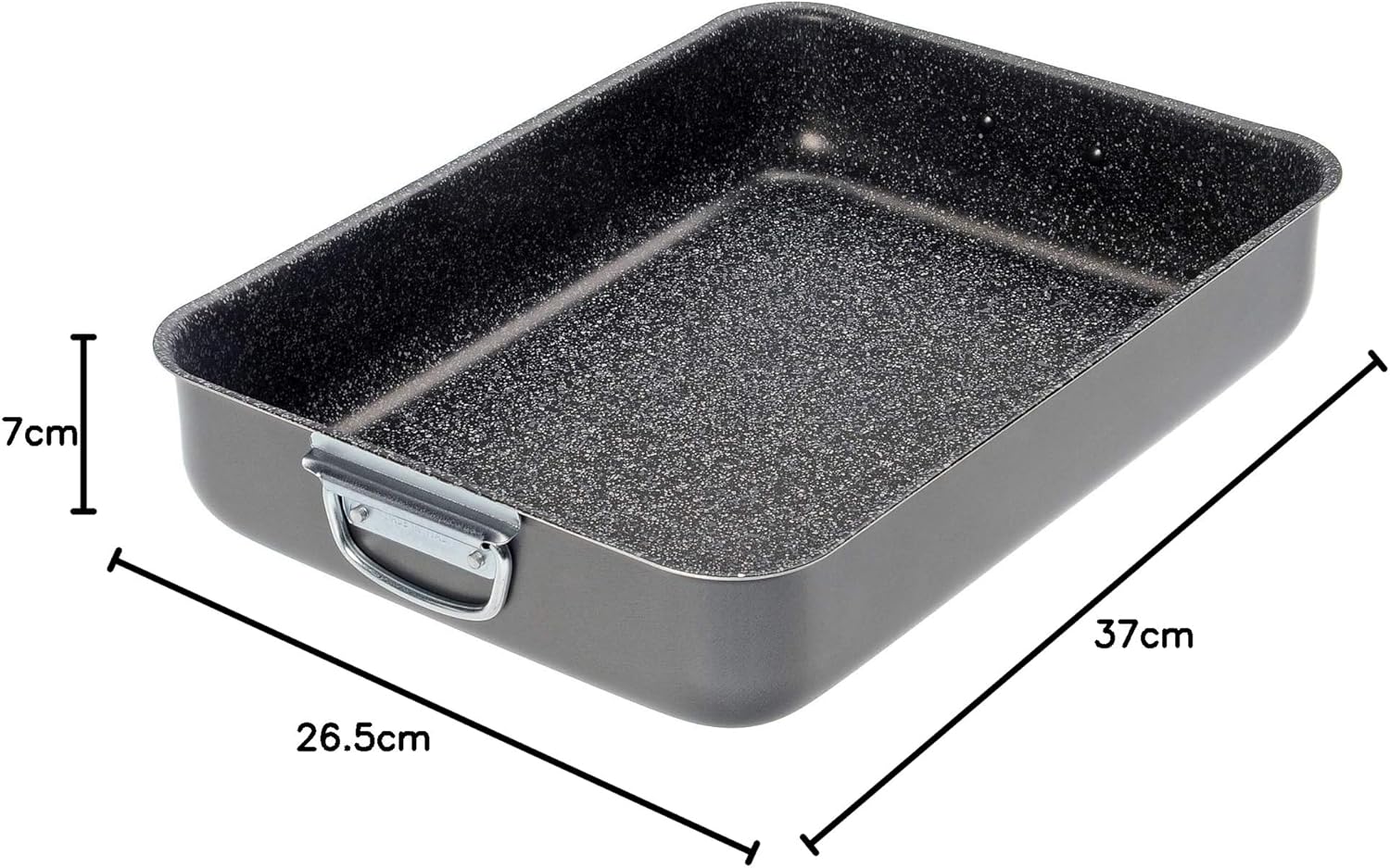 Alluflon - Tradition Italie - 35x25 cm - plat à lasagnes alu noir