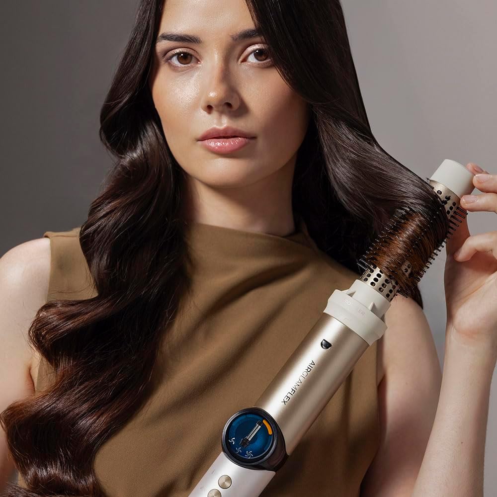 Cecotec - Styler Cheveux AirGlam 14in1, 1400W, 14 têtes, écran, Coanda, moteur brushless